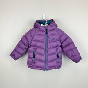 L.L. Bean Toddler Girl 12-18 months Purple Down Winter Coat 650 fill